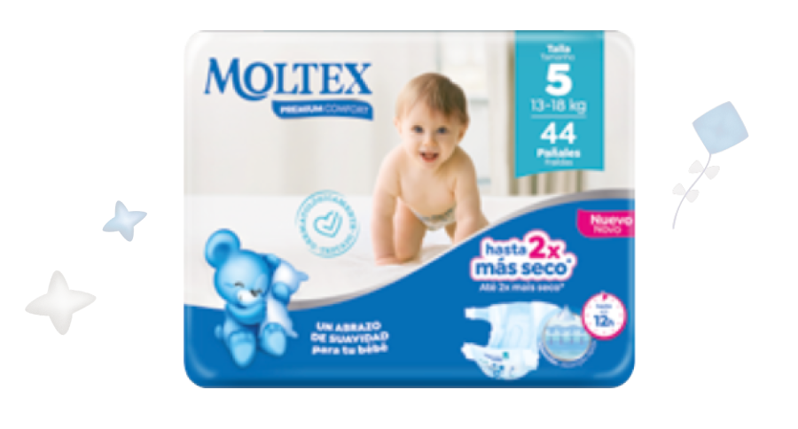 Cambiador Desechable Premium Comfort. Moltex