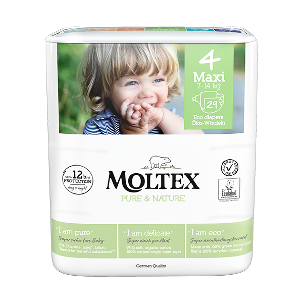 Moltex Premium Comfort Cambiador Desechable para bebé (60x60 cm) - 60  Cambiadores (6 bolsas de 10 Unds)