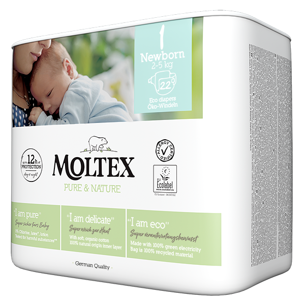 Moltex Premium Comfort Cambiador Desechable para bebé (60x60 cm) - 60  Cambiadores (6 bolsas de 10 Unds)